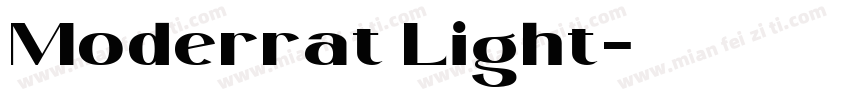 Moderrat Light字体转换